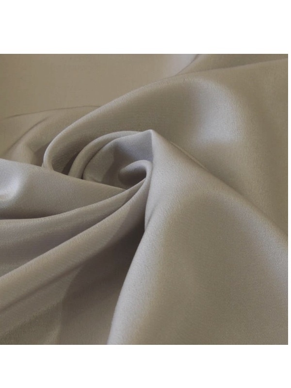 SZK-205 Ch�odny be�owy jedwabny szal krepa 180x45 cm
